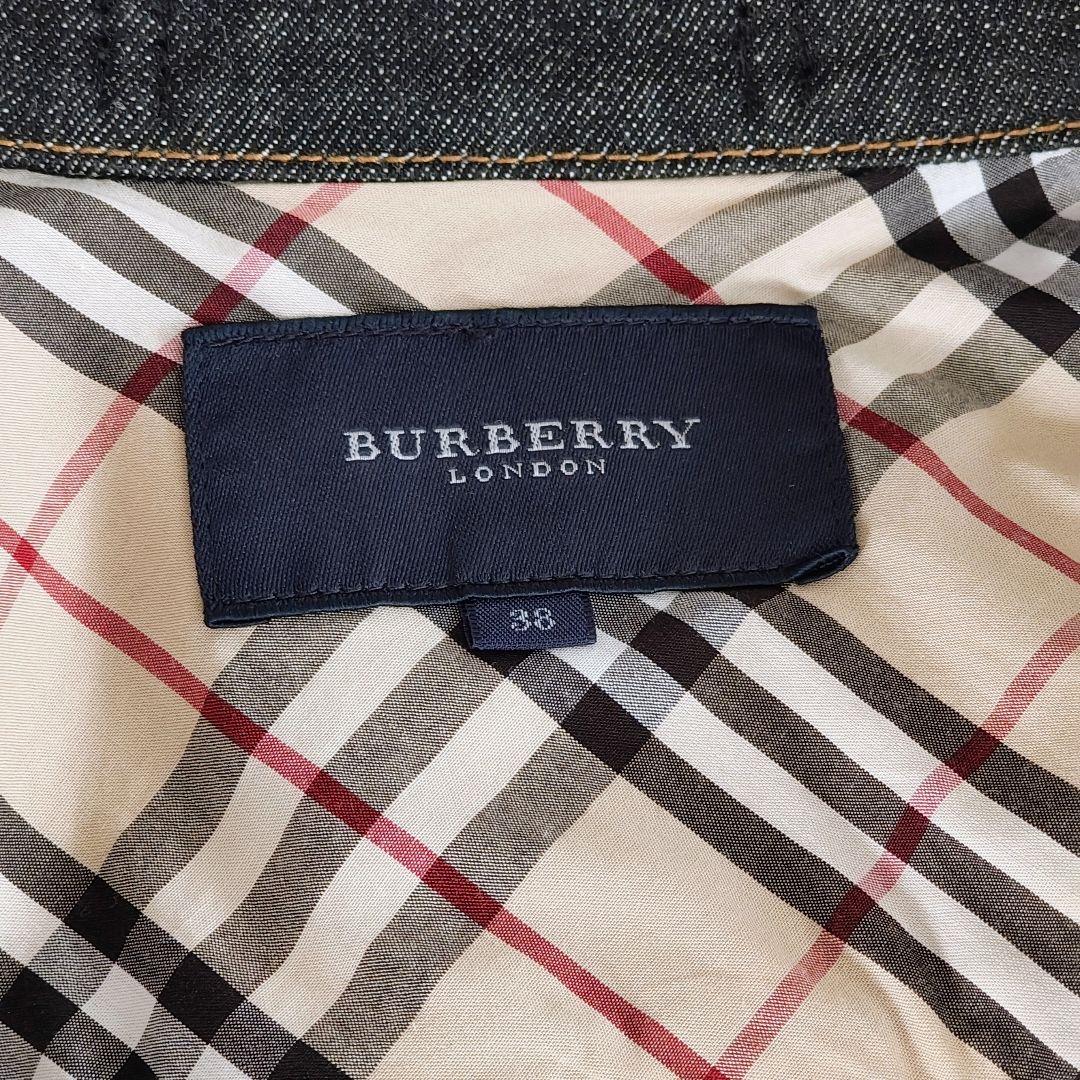 バーバリーロンドン Gジャン デニムジャケット ノバチェック Mサイズ
