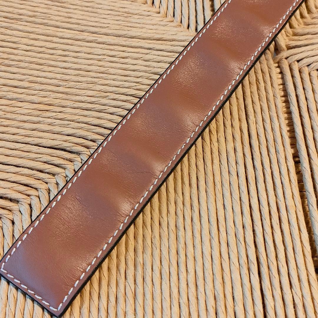 LOEWE ロエベ ブレスレット バングル レザー アナグラム タン