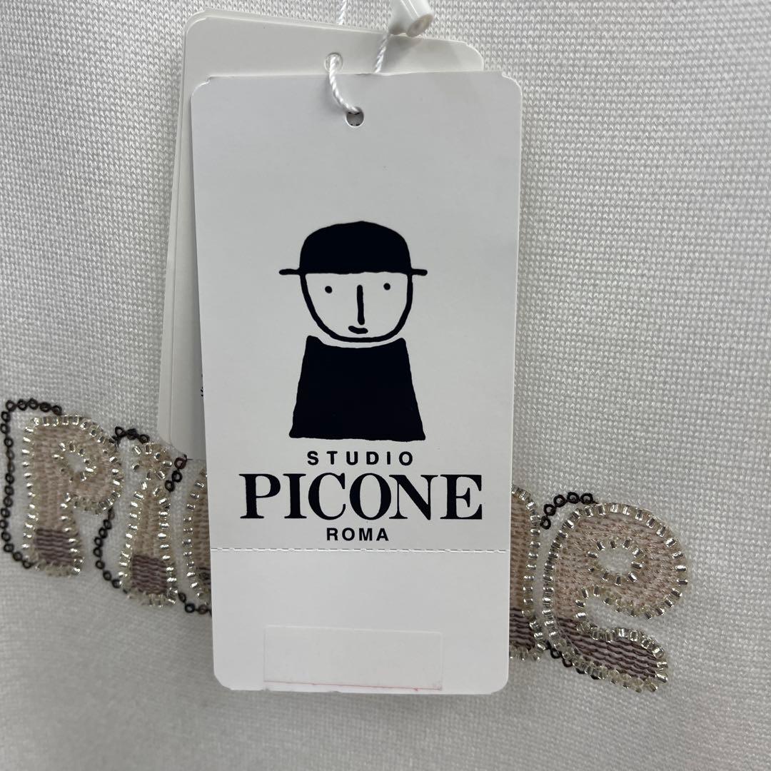 PICONE 刺繍ロゴ 長袖Tシャツ サイズM