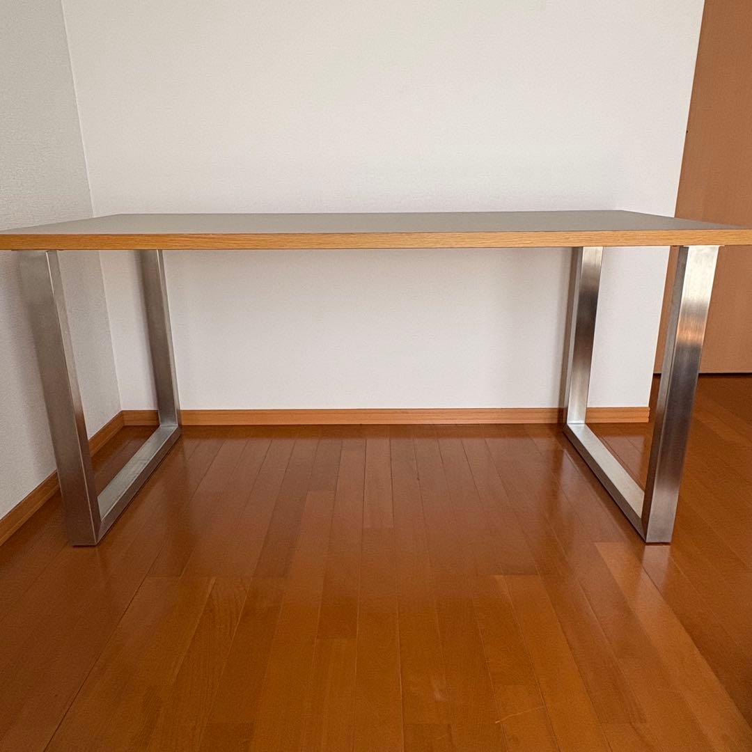KANADEMONO かなでもの リノリウム テーブル デスク ステンレス脚
