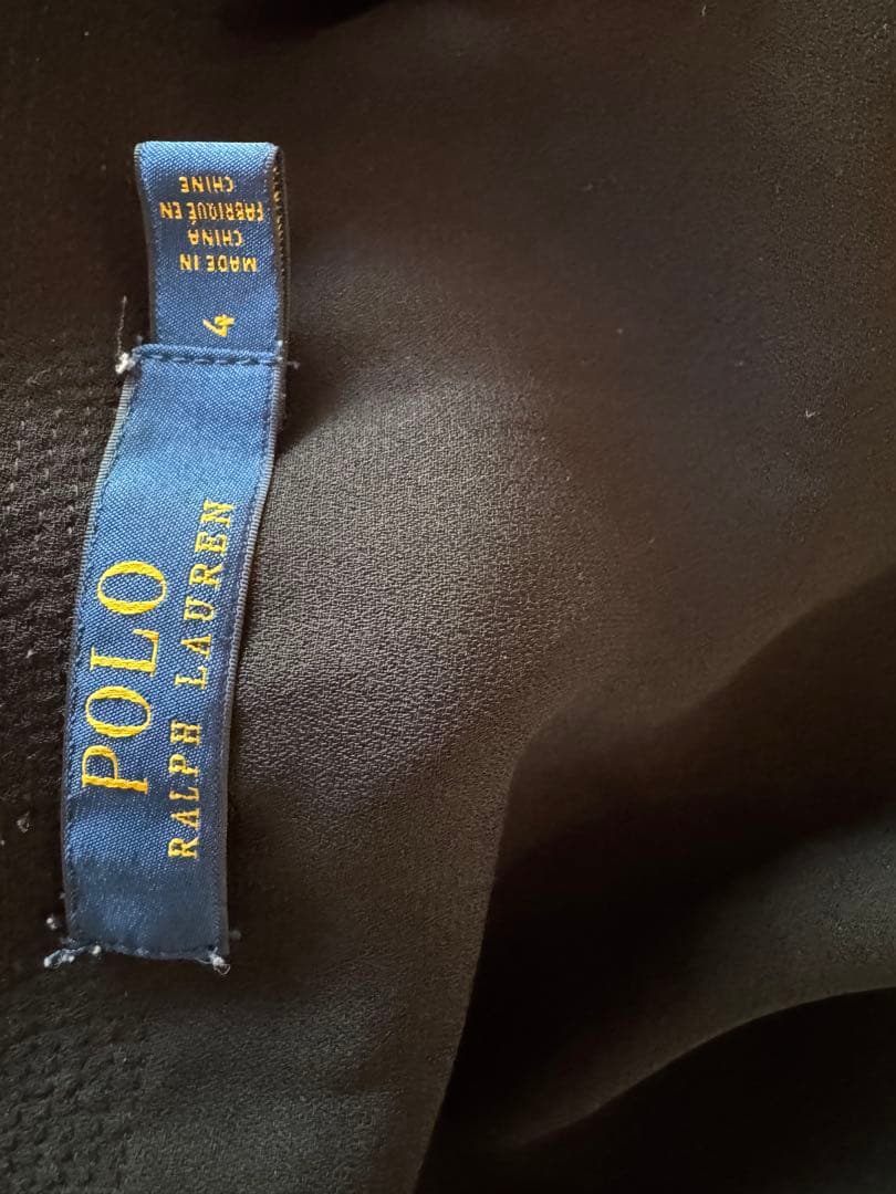 ポロラルフローレン フラワープリント長袖ラップマキシドレス