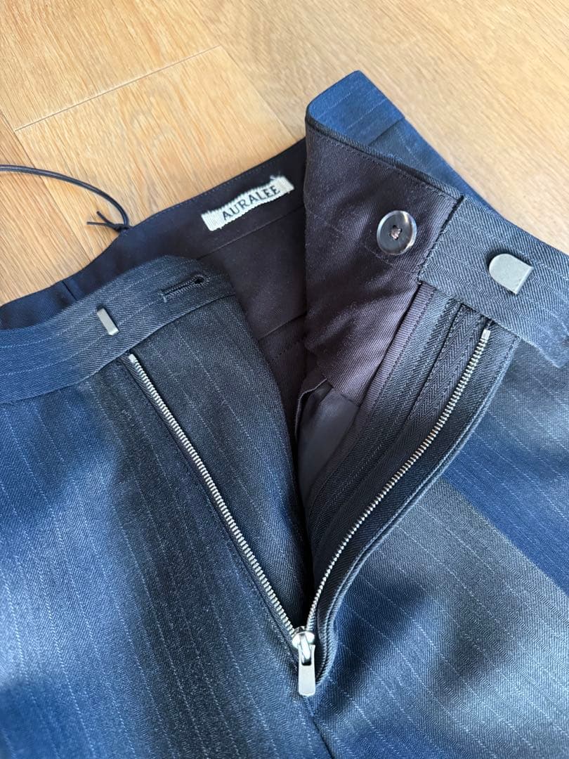 パンツ AURALEE 25AW BLUEFACED WOOL SLACKS size3