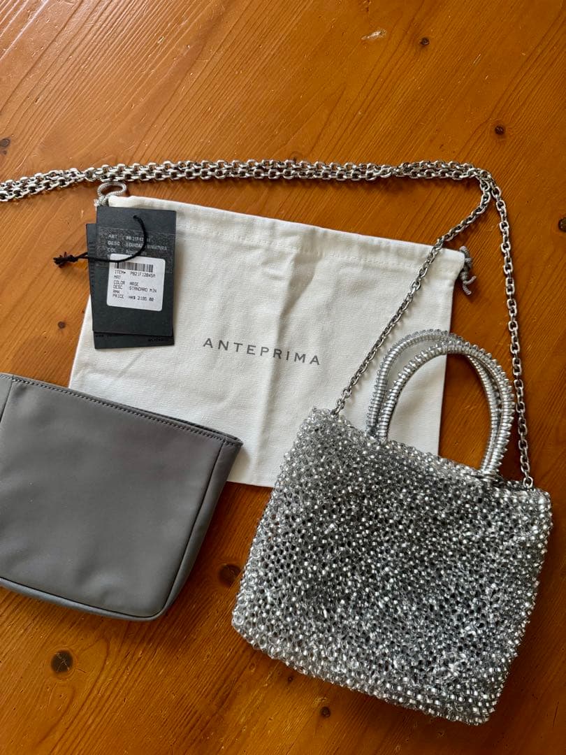 アンテプリマ　ワイヤーバッグ　シルバー