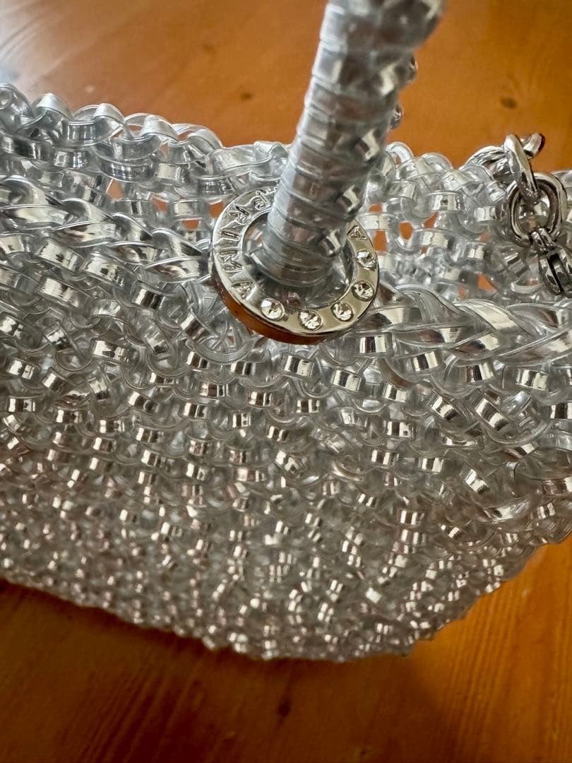 アンテプリマ　ワイヤーバッグ　シルバー