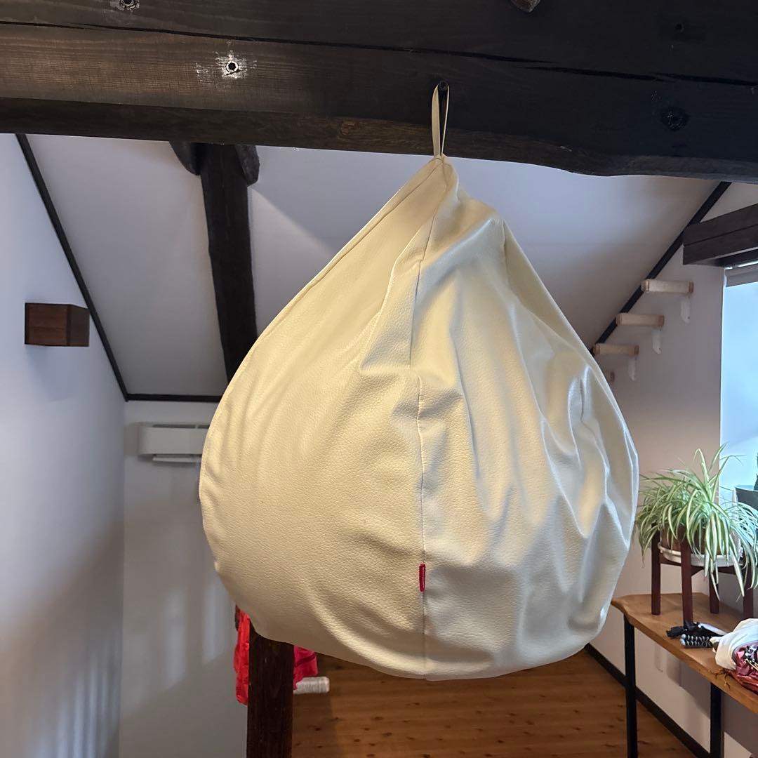 【２個】ハナロロ　オニオンクッション80L　レザーカバー　色：ベージュ