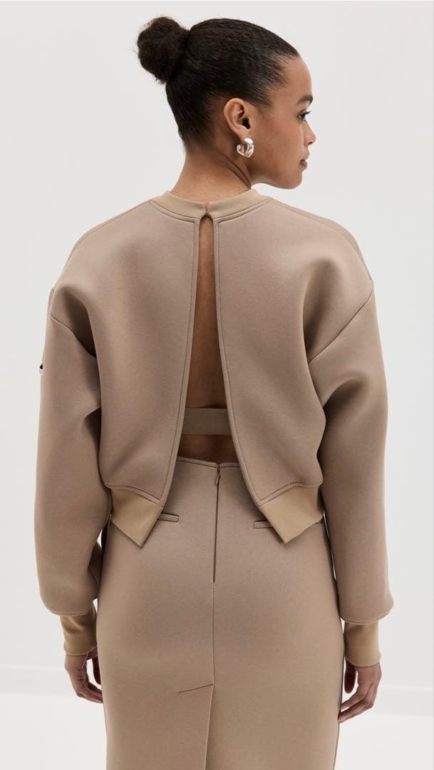 RECTO バックオープン ベージュ トップス