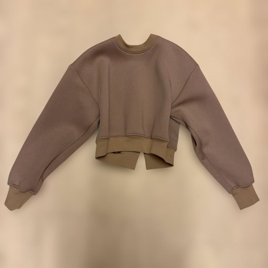 RECTO バックオープン ベージュ トップス