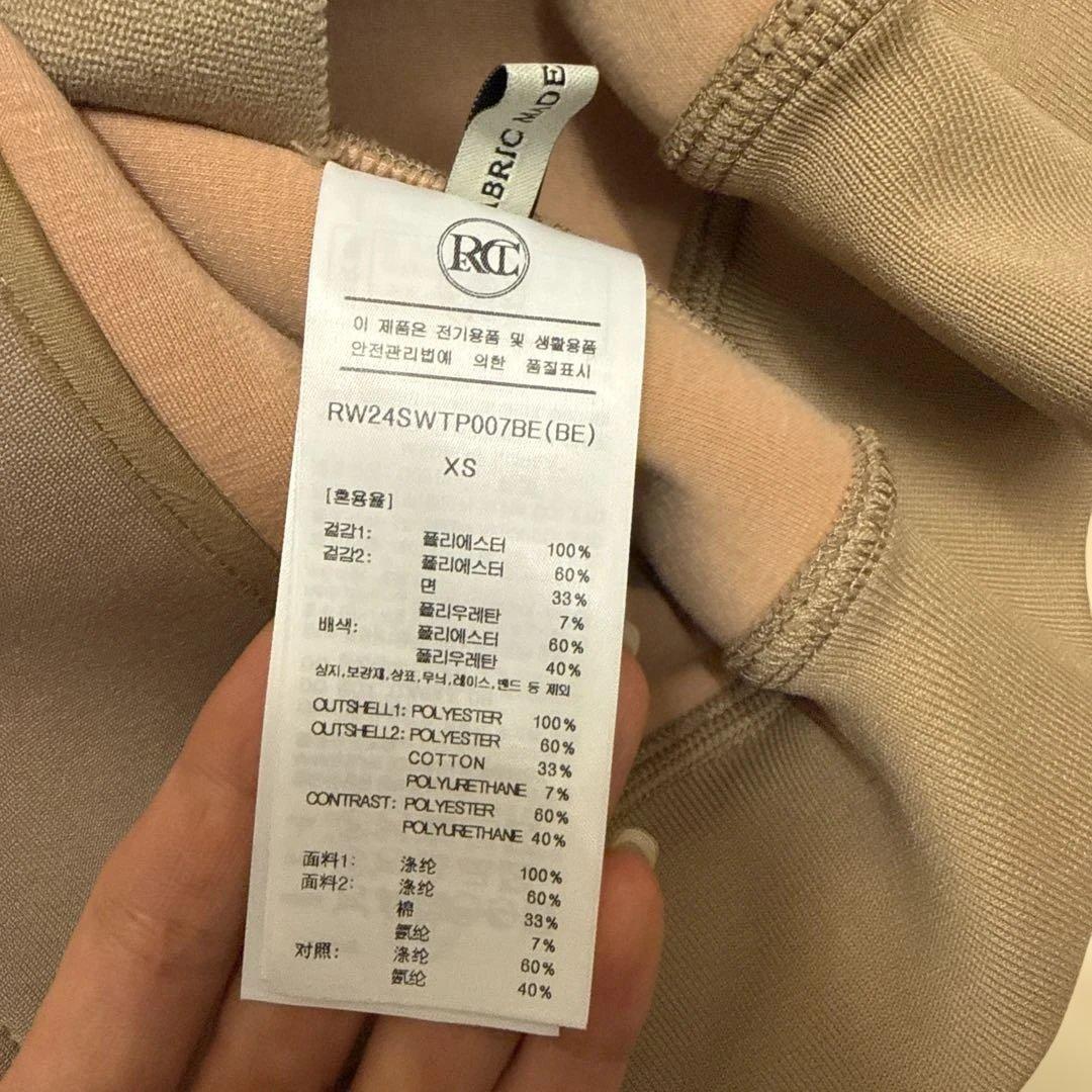 RECTO バックオープン ベージュ トップス