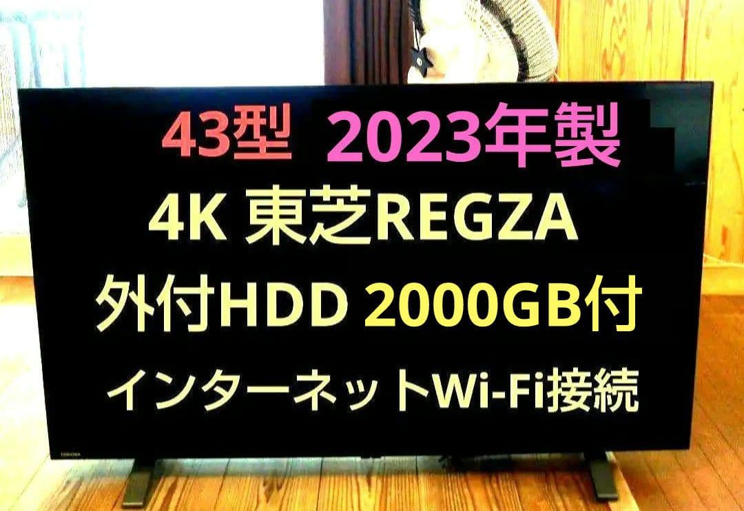 4K 液晶テレビ REGZA 43型 2023年製 録画セット ⑤