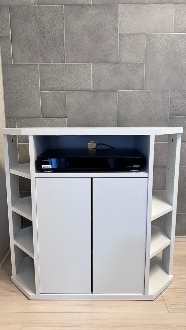 【都内どこでも！さん用】テレビ台ハイタイプ モダンデザイン ホワイト