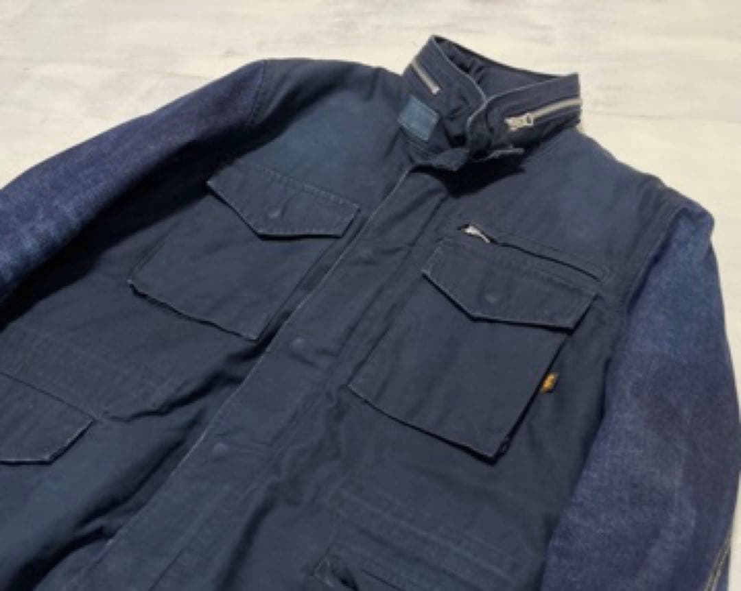 ALPHA LEE STORM RIDER M-65 デニム ジャケット