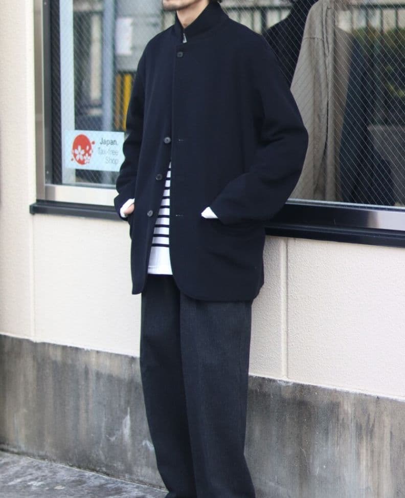 ジャケット・アウター AURALEE CASHMERE WOOL MOSSER OVER JACKET