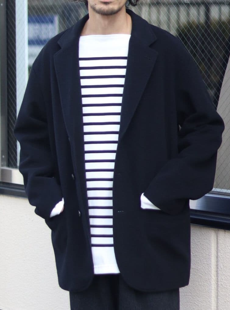 ジャケット・アウター AURALEE CASHMERE WOOL MOSSER OVER JACKET