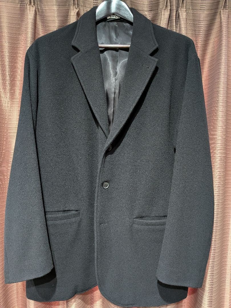 ジャケット・アウター AURALEE CASHMERE WOOL MOSSER OVER JACKET