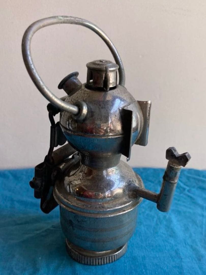 古道具　戦前　カーバイトランプ　アセチレンランプ　自転車用