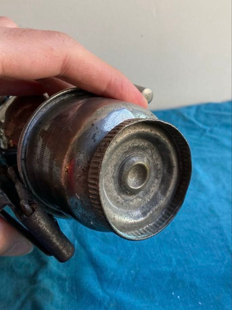 古道具　戦前　カーバイトランプ　アセチレンランプ　自転車用