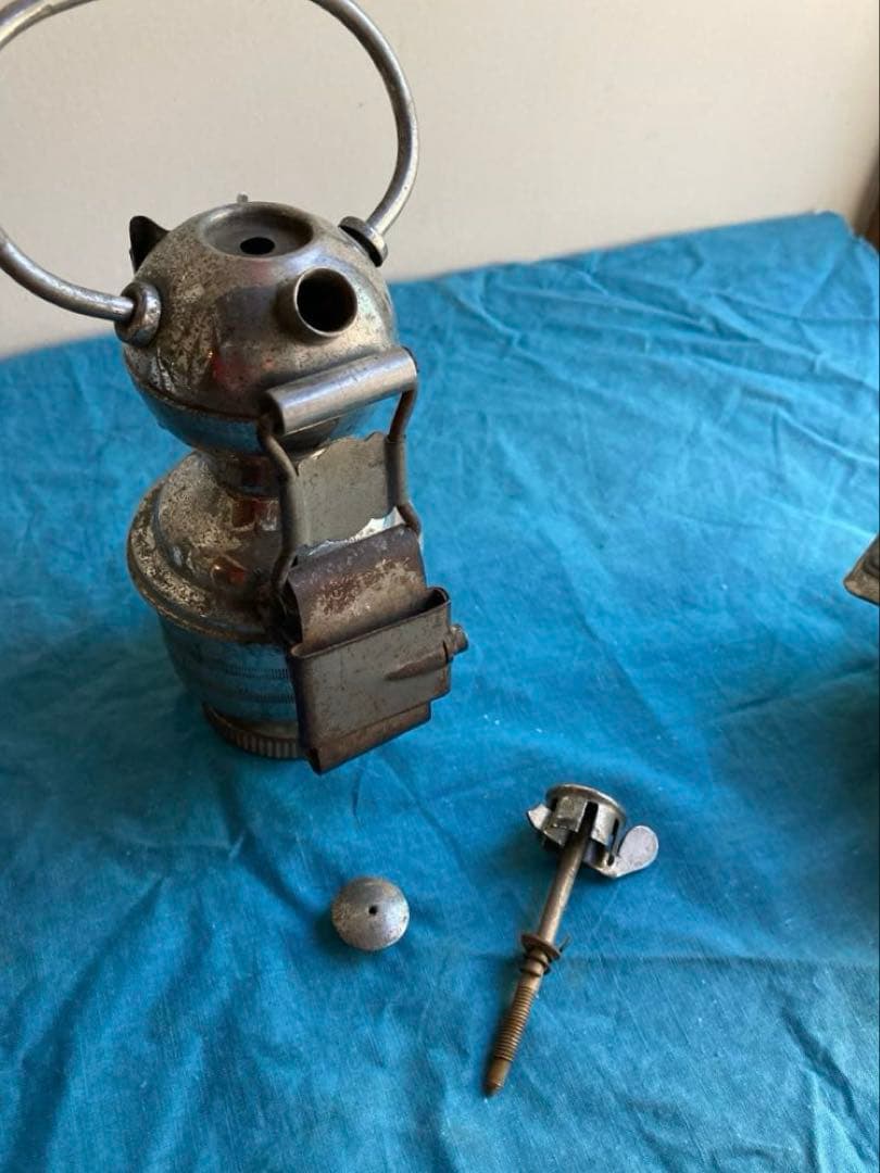古道具　戦前　カーバイトランプ　アセチレンランプ　自転車用