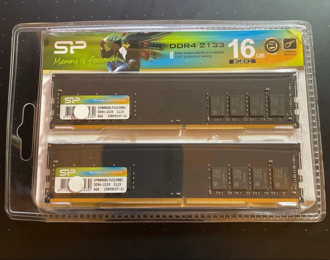 シリコンパワー デスクトップ用メモリ DDR4 8GB x 2枚 (16GB)