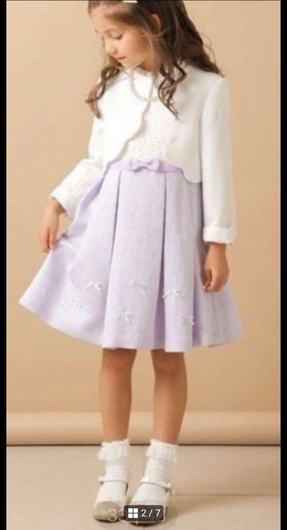 セット販売☆a.v.v セレモニーワンピース、スカラップカーディガンセット