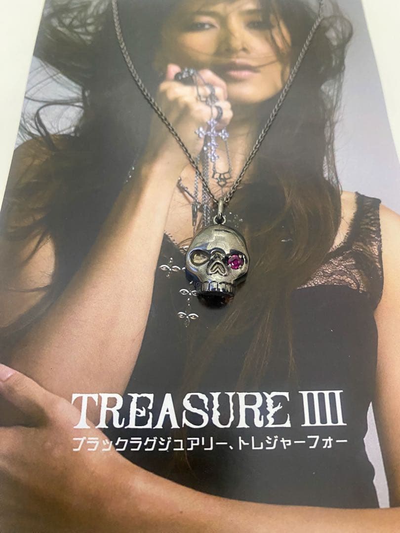 TREASURE IIIIウフ ミニ スカルネックレス 40cm チェーン付き