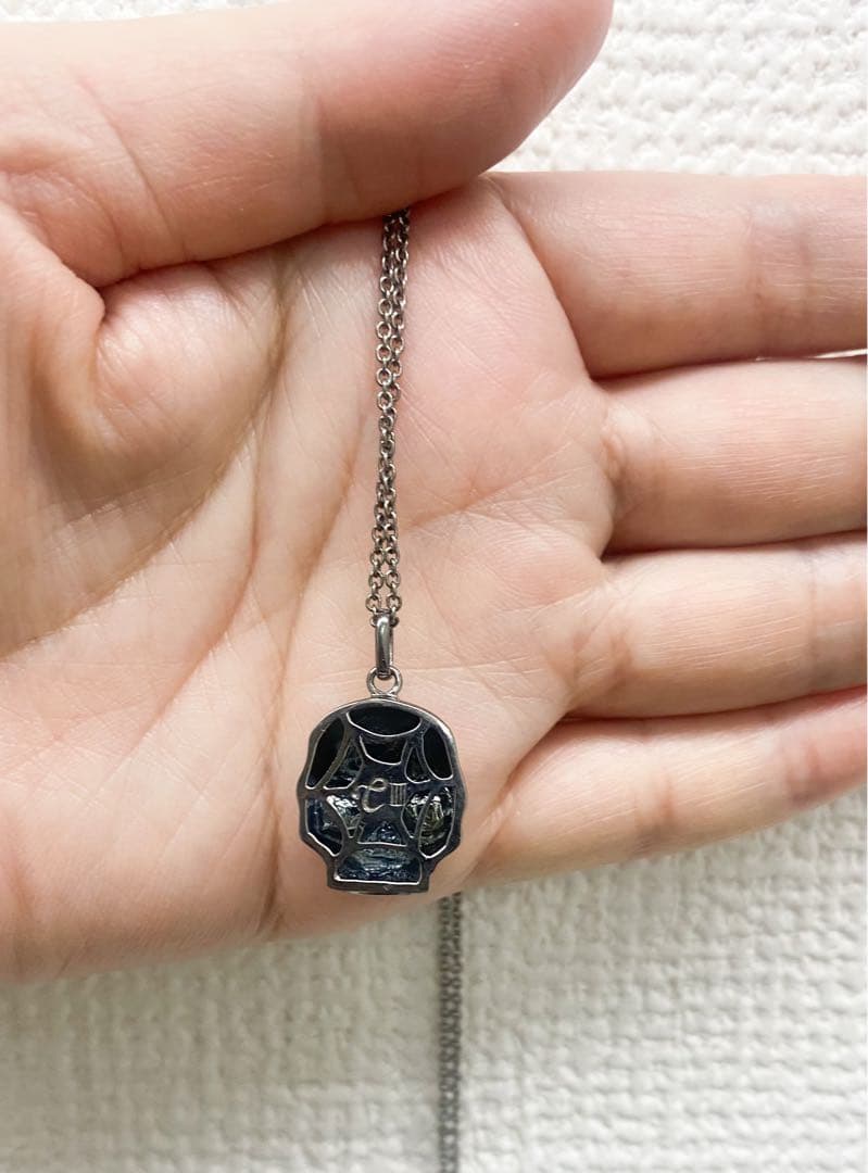 TREASURE IIIIウフ ミニ スカルネックレス 40cm チェーン付き