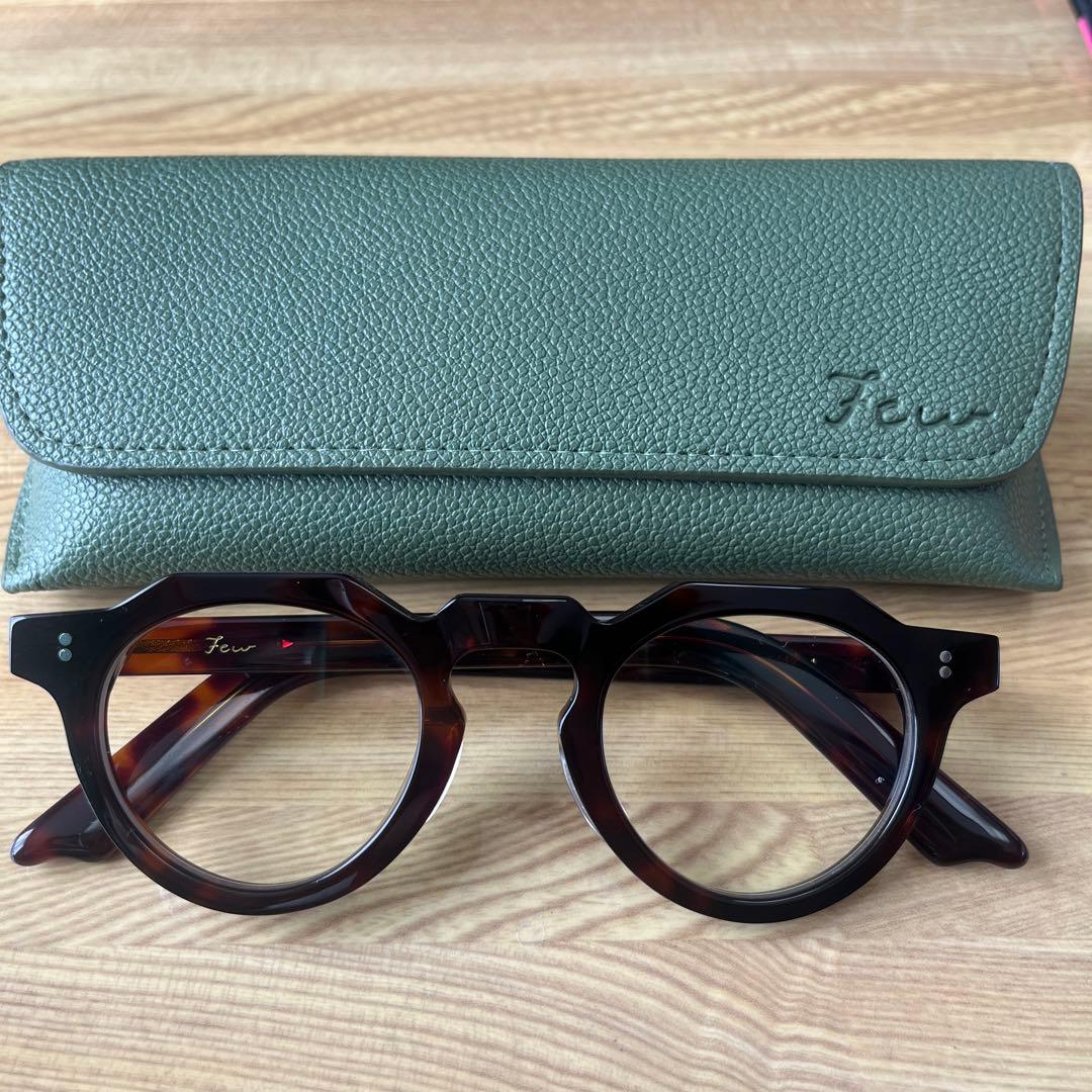 Few by NEW. F5 サングラス クラウンパント ハバナ　クリアレンズ