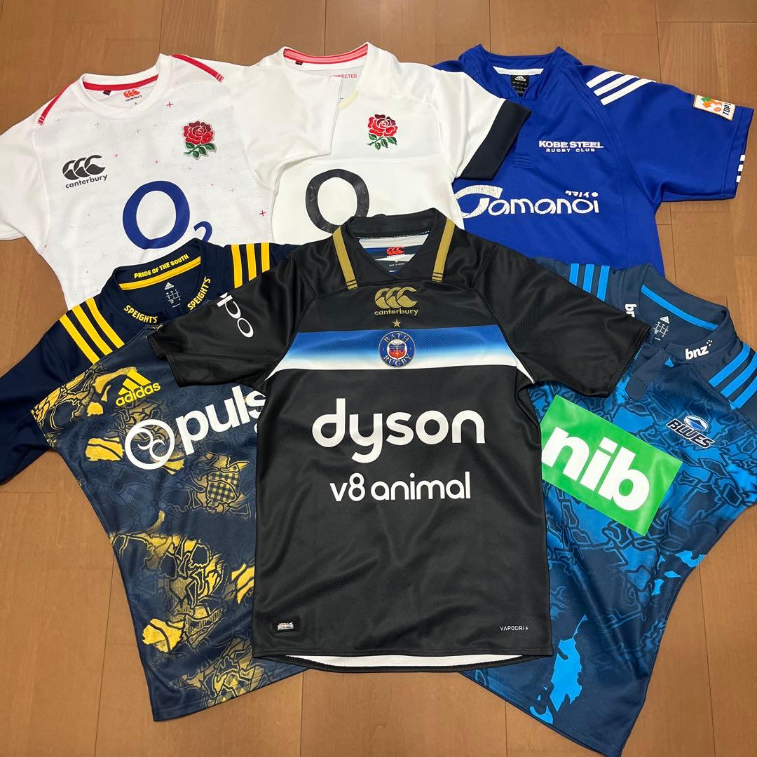 ラグビーウェア６枚セット 多色 チームロゴ入り