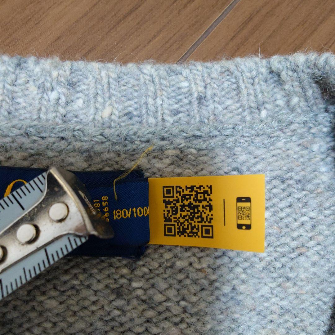 ​極美品ポロラルフローレン POLOロゴ ニット セーター グレー L 現行タグ