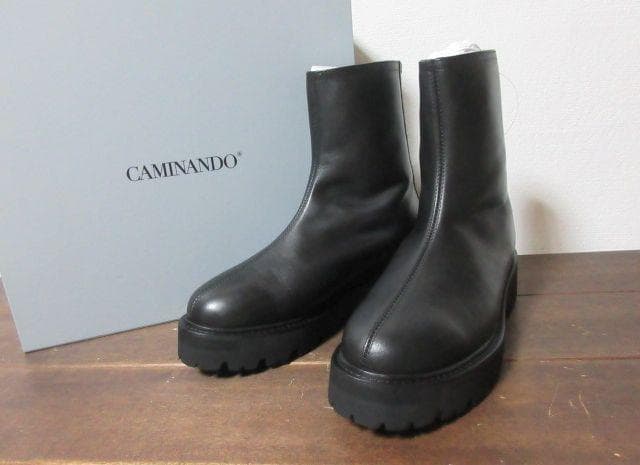 9 CAMINANDO カミナンド BACK ZIP BOOTS ブーツ