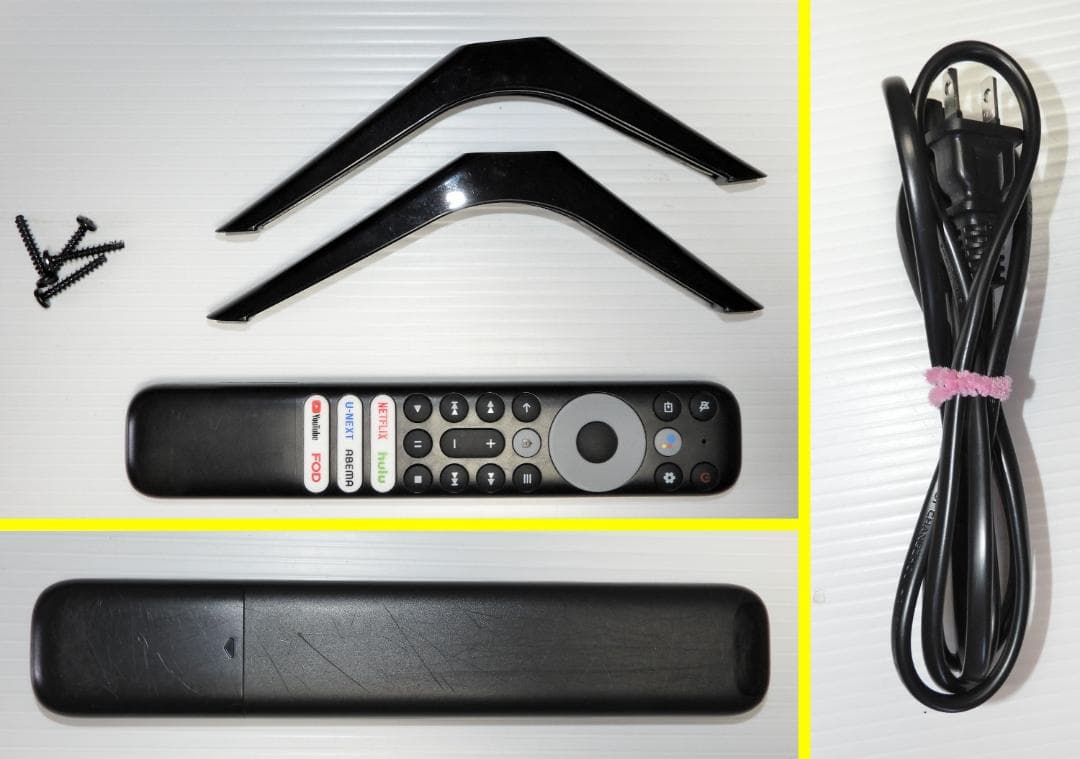 43型　4K　TCL　43P63J　2024年製　「Google TV」