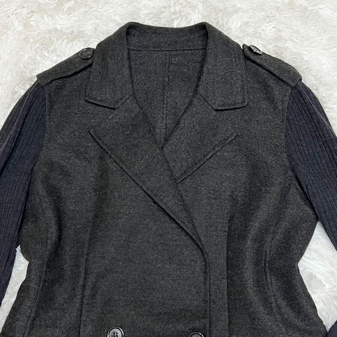 レリアン　ニット切替ジャケット　ロロピアーナ生地　STEFANONI