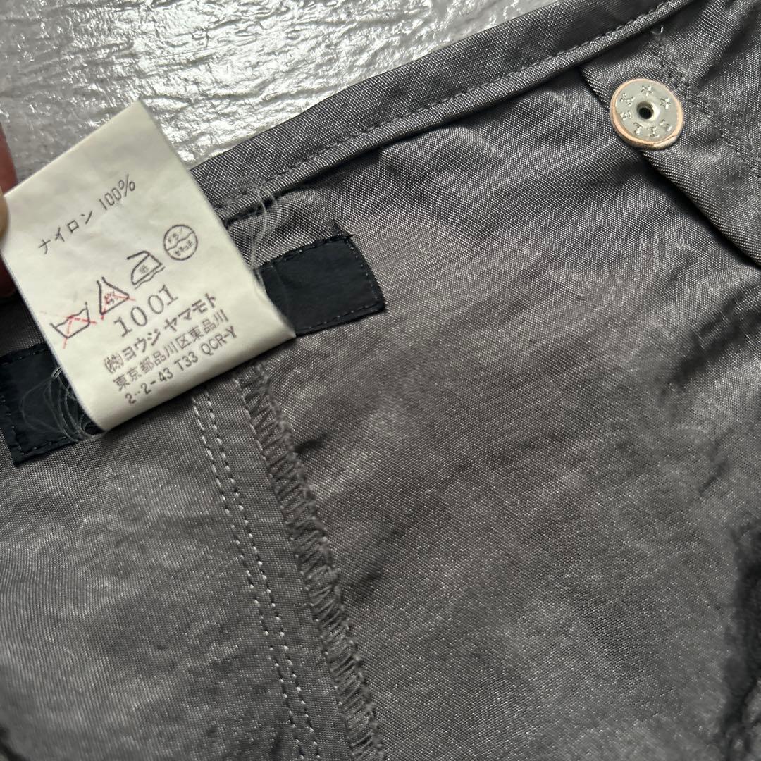 Y'sワイズYOHJI YAMAMOTOナイロンバギーパンツヨウジヤマモト