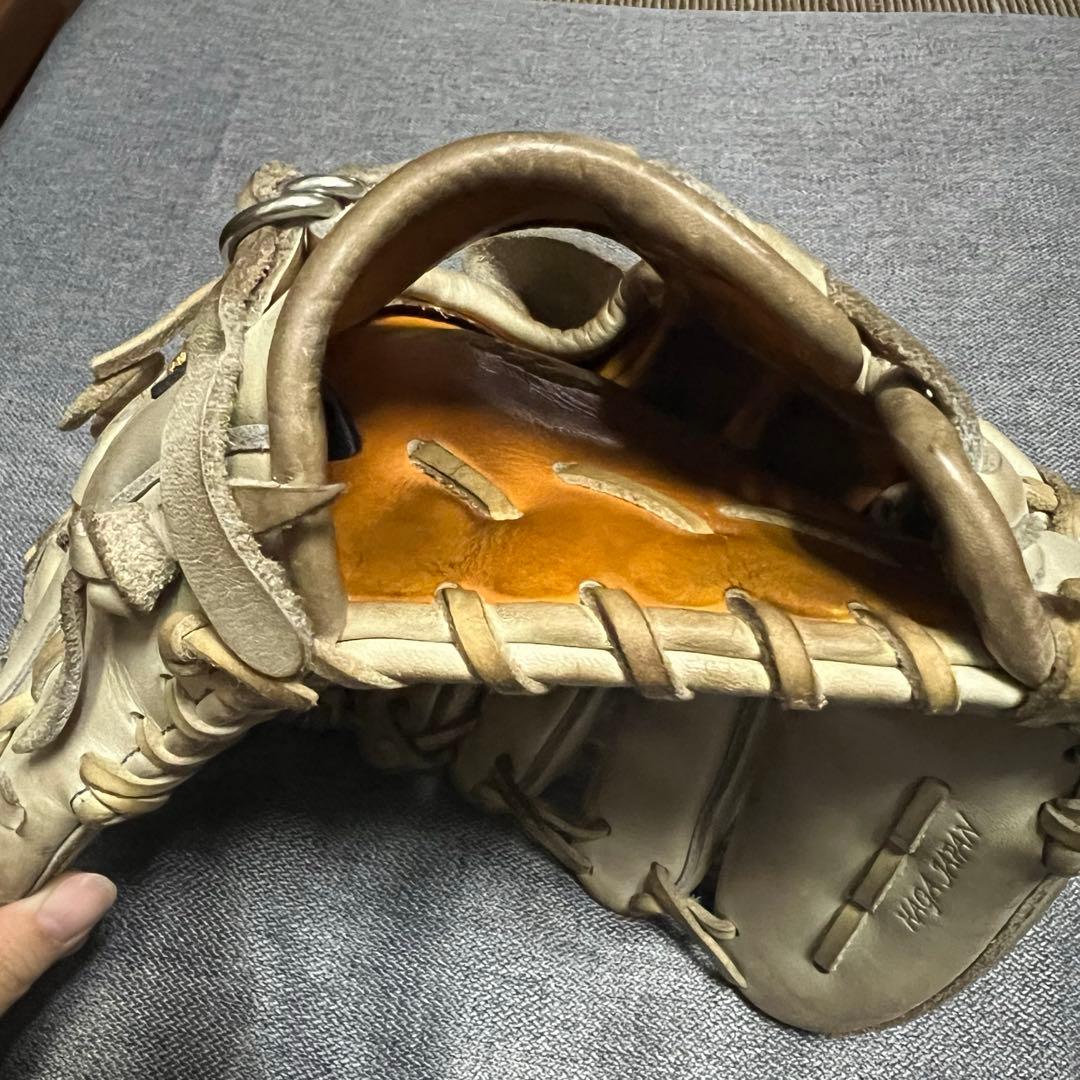 ミズノプロ オーダー グローブ 硬式 左 投手用 コネクトバック キャメル