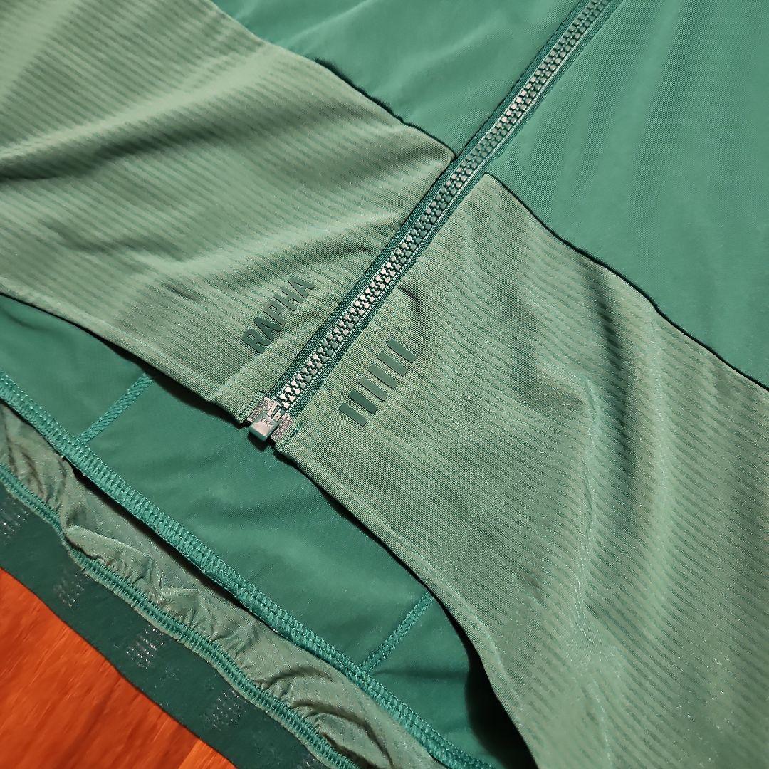 【美品】Rapha プロチーム Mサイズ サイクルジャージ エメラルドグリーン系