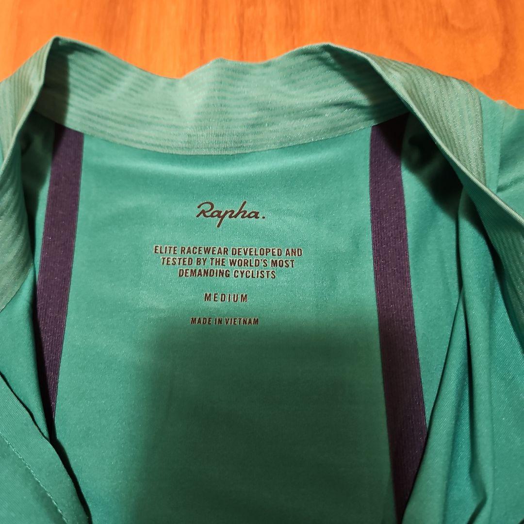 【美品】Rapha プロチーム Mサイズ サイクルジャージ エメラルドグリーン系