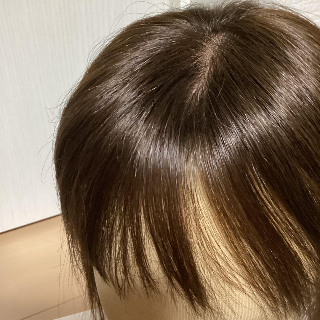 【美品】百合子ウィッグ ネオピース 9×14cm 　ナチュラルブラウン