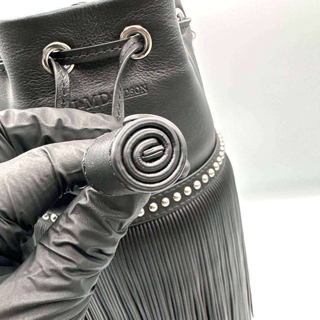 新品 J&M DAVIDSON フリンジカーニバル ミニ 黒 2way チェーン