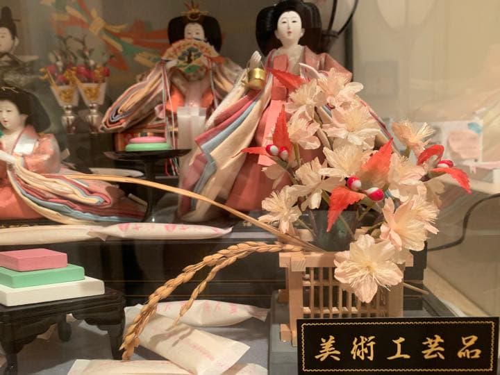 雛人形 ひな人形 五人飾り ガラスケース入り