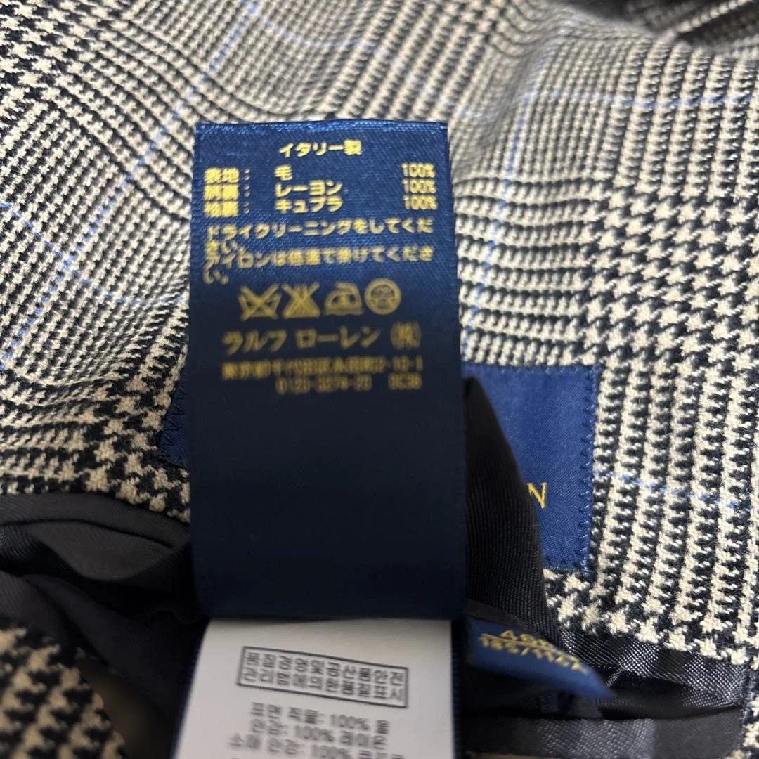 POLO RALPH LAUREN チェック柄 ダブルブレストスーツ