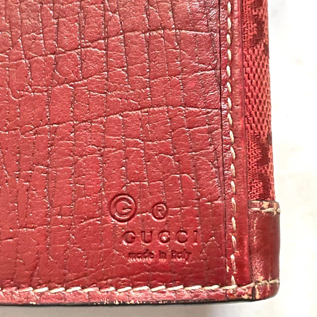 GUCCI グッチ　 GG キャンバス　スタッズ　Wホック　長財布　0113-④