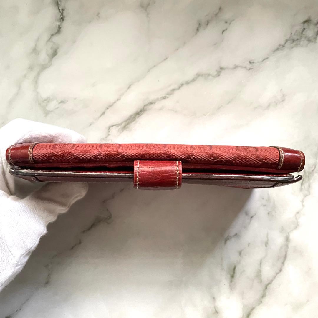 GUCCI グッチ　 GG キャンバス　スタッズ　Wホック　長財布　0113-④
