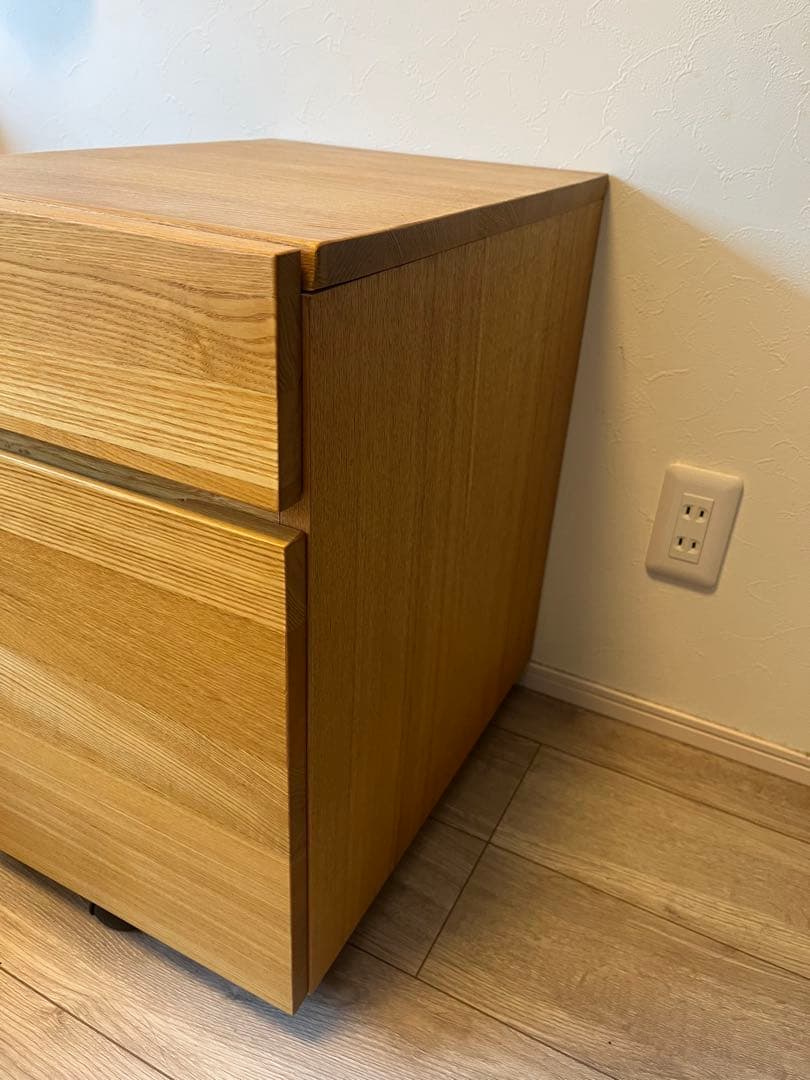 木製デスクキャビネット　無印良品
