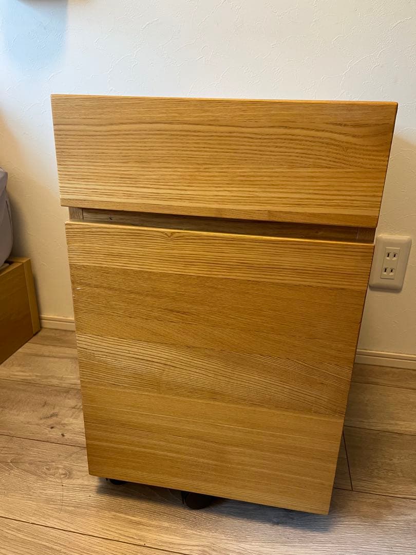 木製デスクキャビネット　無印良品