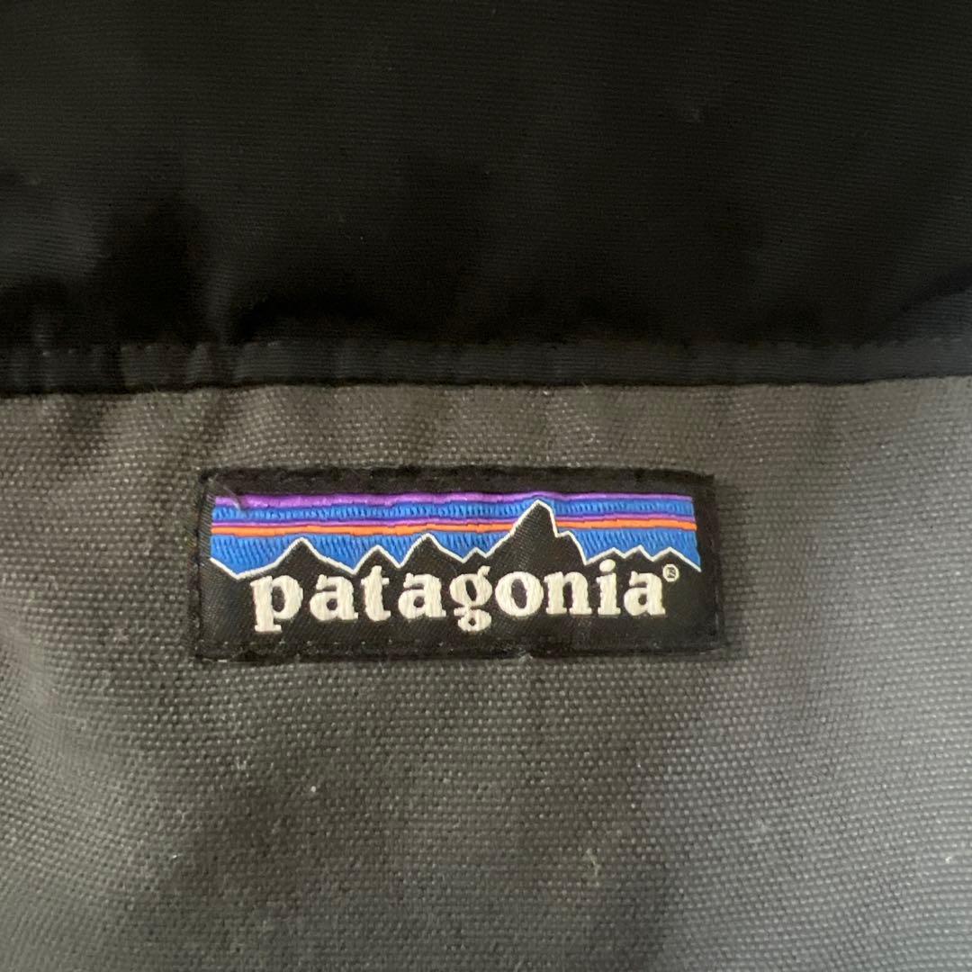 patagonia ダウンベスト S 黒/グレー