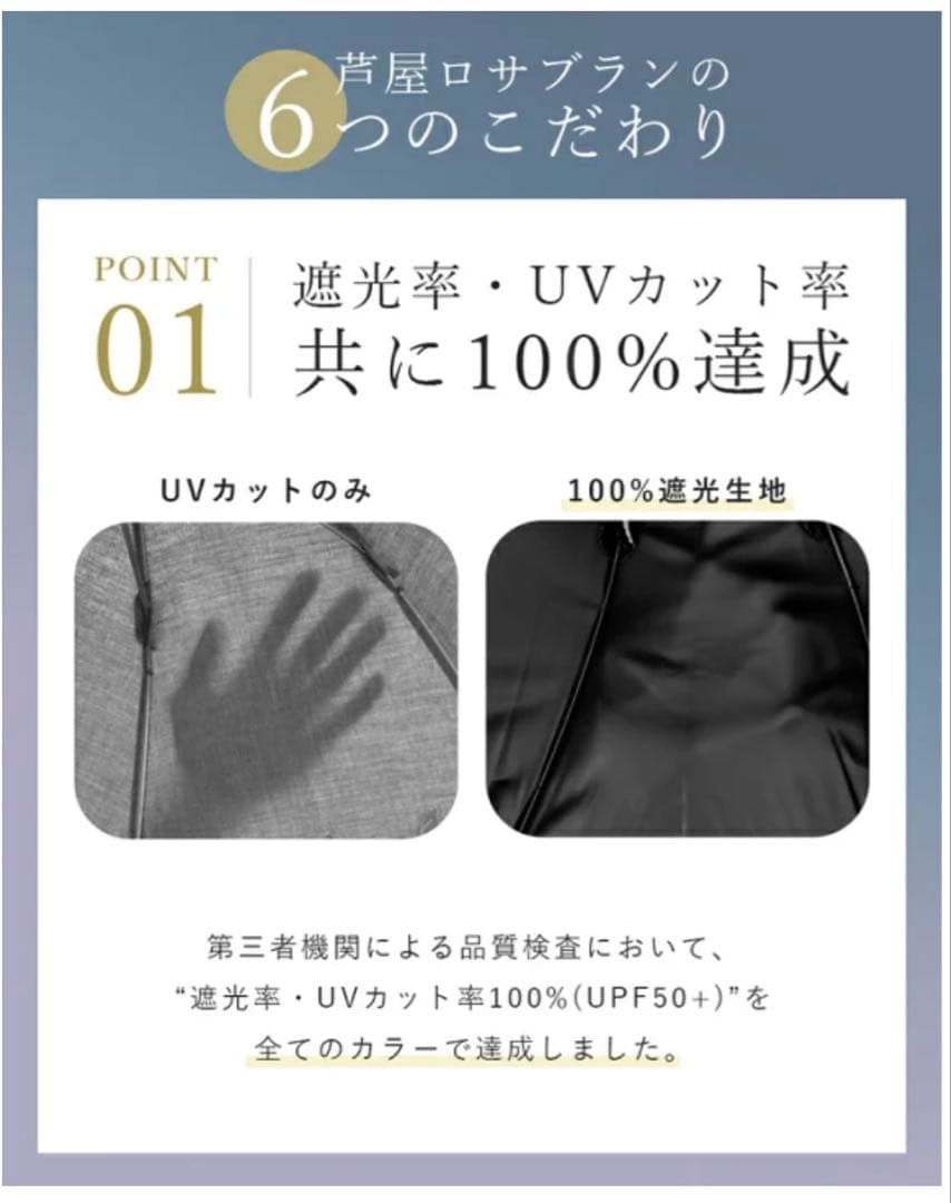 芦屋ロサブラン日傘 晴雨兼用 折りたたみ2段 シングルフリル (傘袋付)