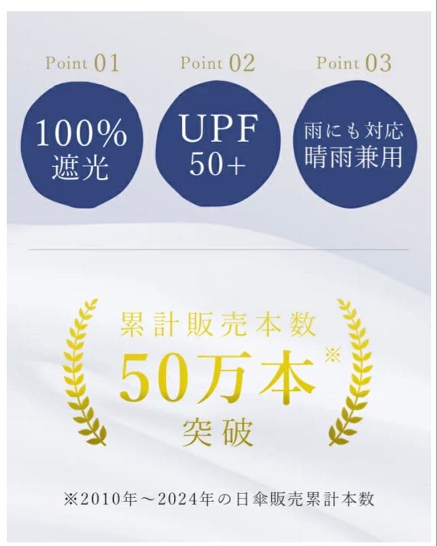 芦屋ロサブラン日傘 晴雨兼用 折りたたみ2段 シングルフリル (傘袋付)