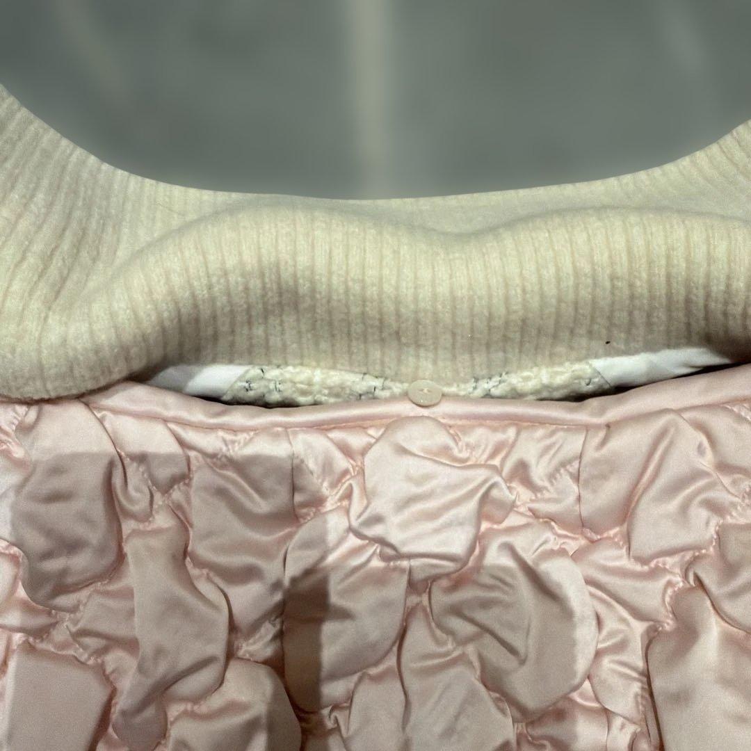 CHANEL フリルデザイン ピンクジャケット　ツイード