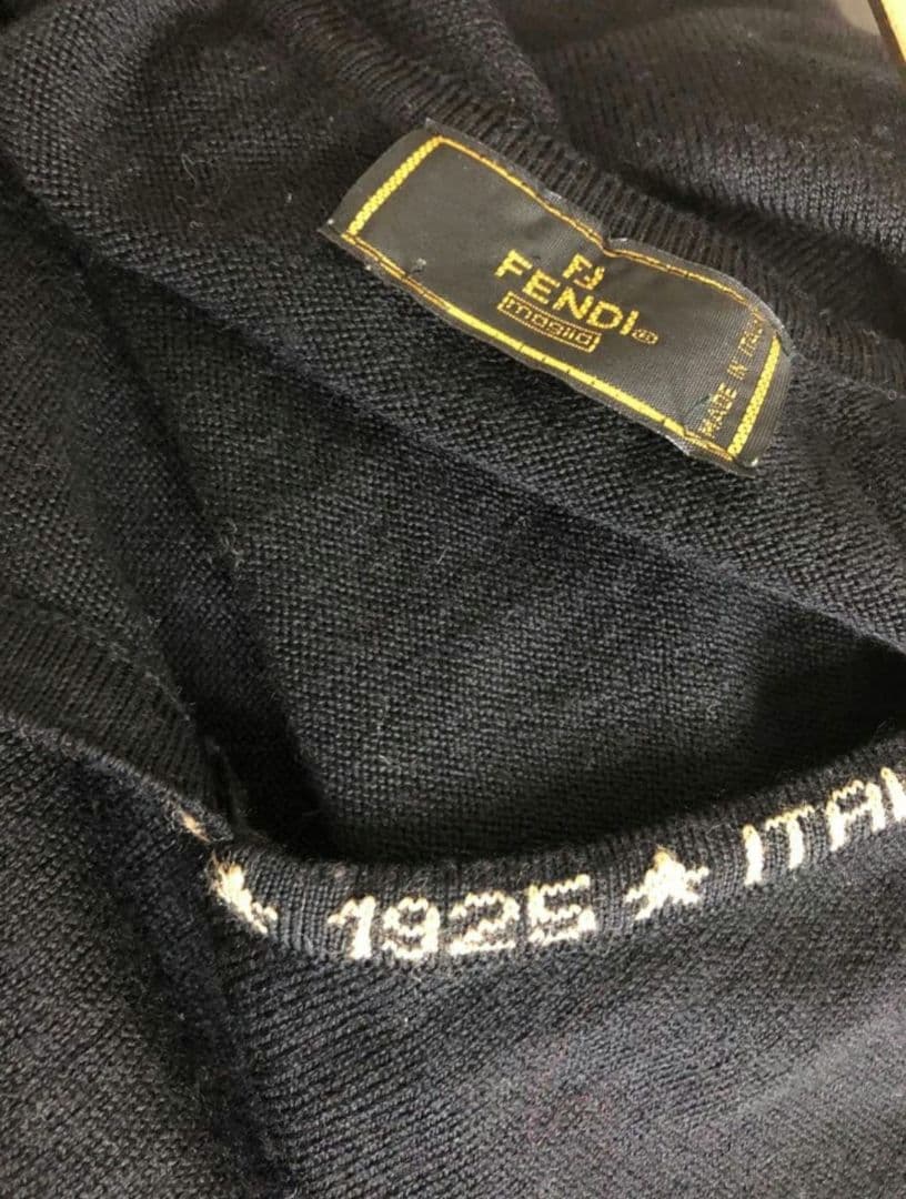 FENDI　フェンディ　ニット　ワンピース　黒