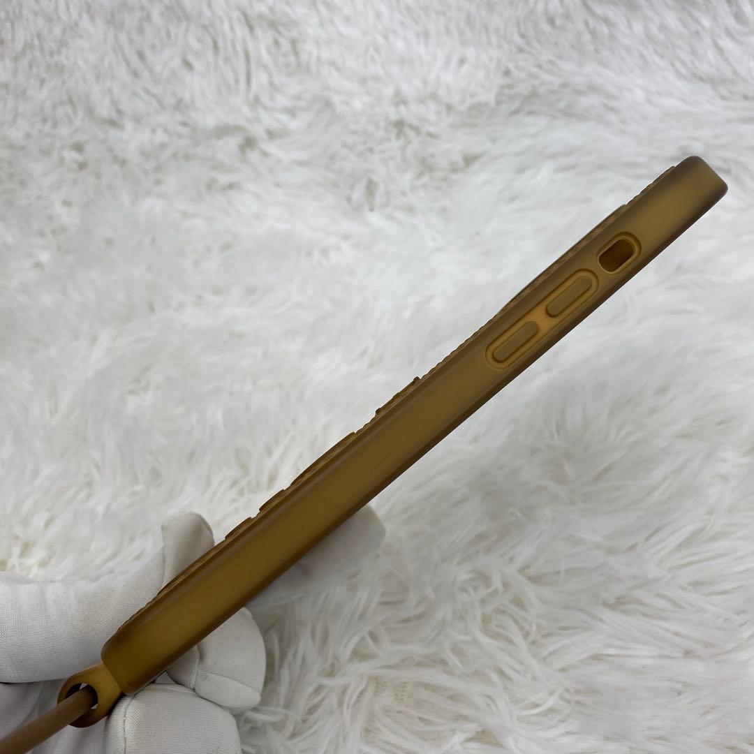 LOEWE iPhone14promaxケース ブラウン ストラップ付き