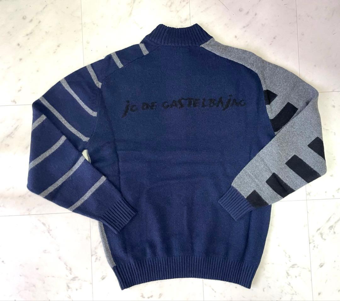 【美品】カステルバジャック★カシミア100% モックネックセーター 48(L)